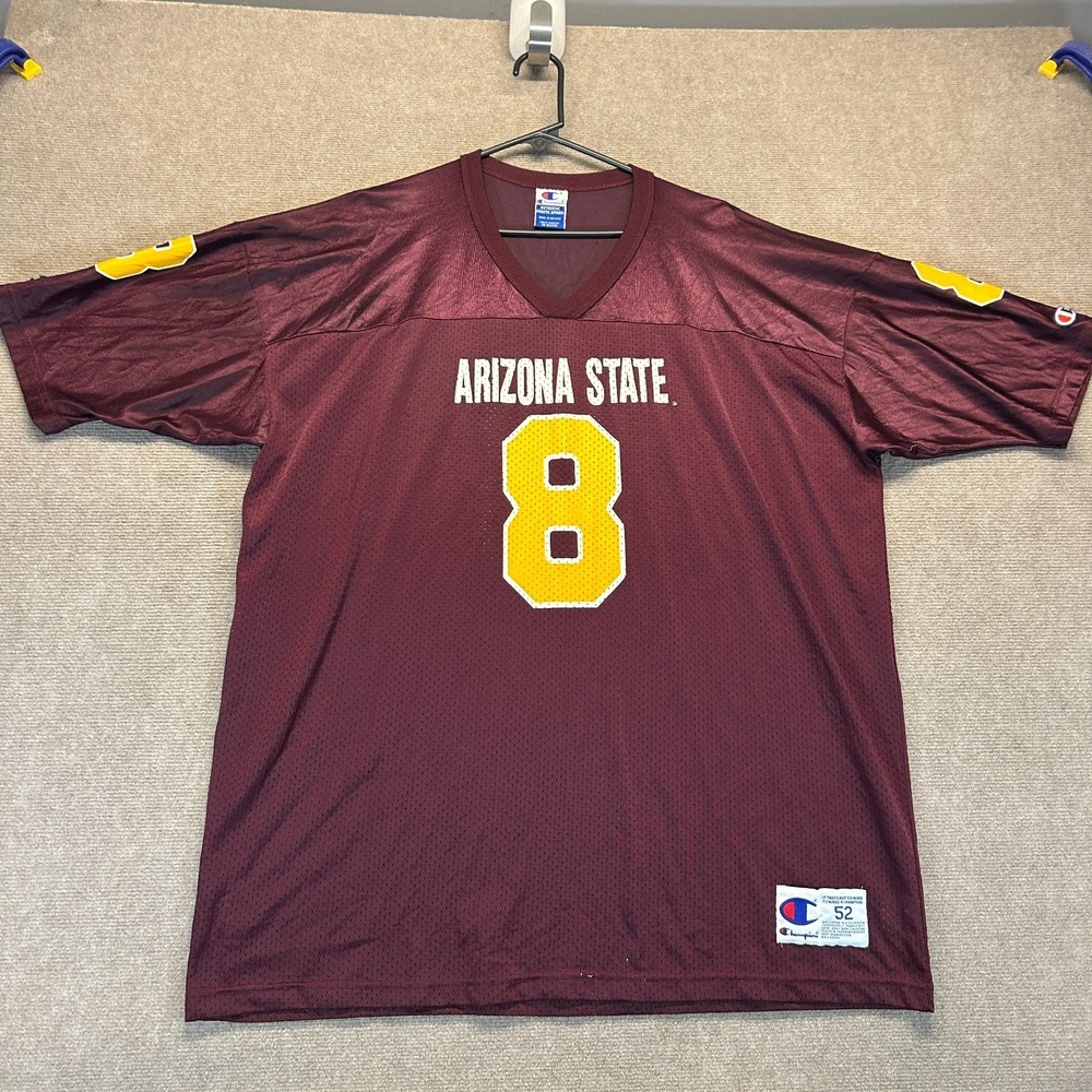 Arizona State Sun Devils Football Jersey Size 52 Maroon Vintage Mesh Nylon #8